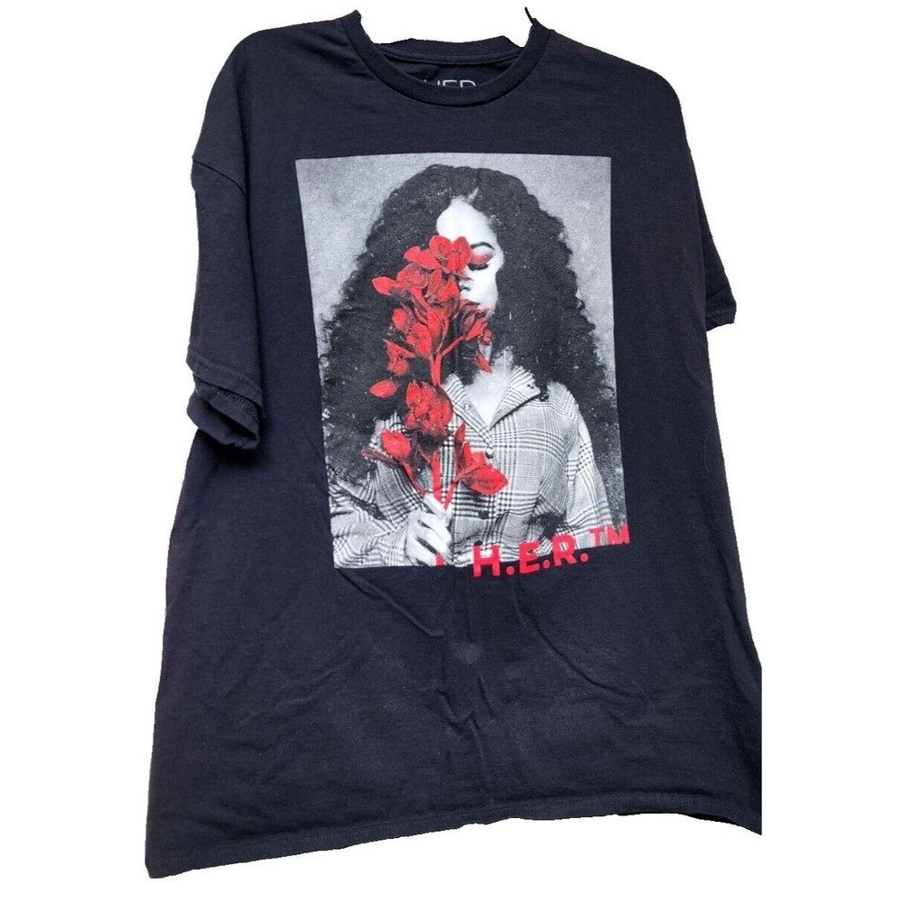 H.E.R. Black T-shirt Size XL Gabriella Wilson R&B